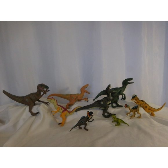 Hasbro Jurassic WorldDinosaur Figures Big Lot of 6 + 2 Friends 5" - 10"